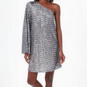Borgo de Nor silver sequin dress Size Small (8 UK)